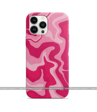 Load image into Gallery viewer, Retro Liquid Swirl Pink Phone Case
