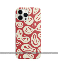Load image into Gallery viewer, Smileyfy Red/Cream Phone Case
