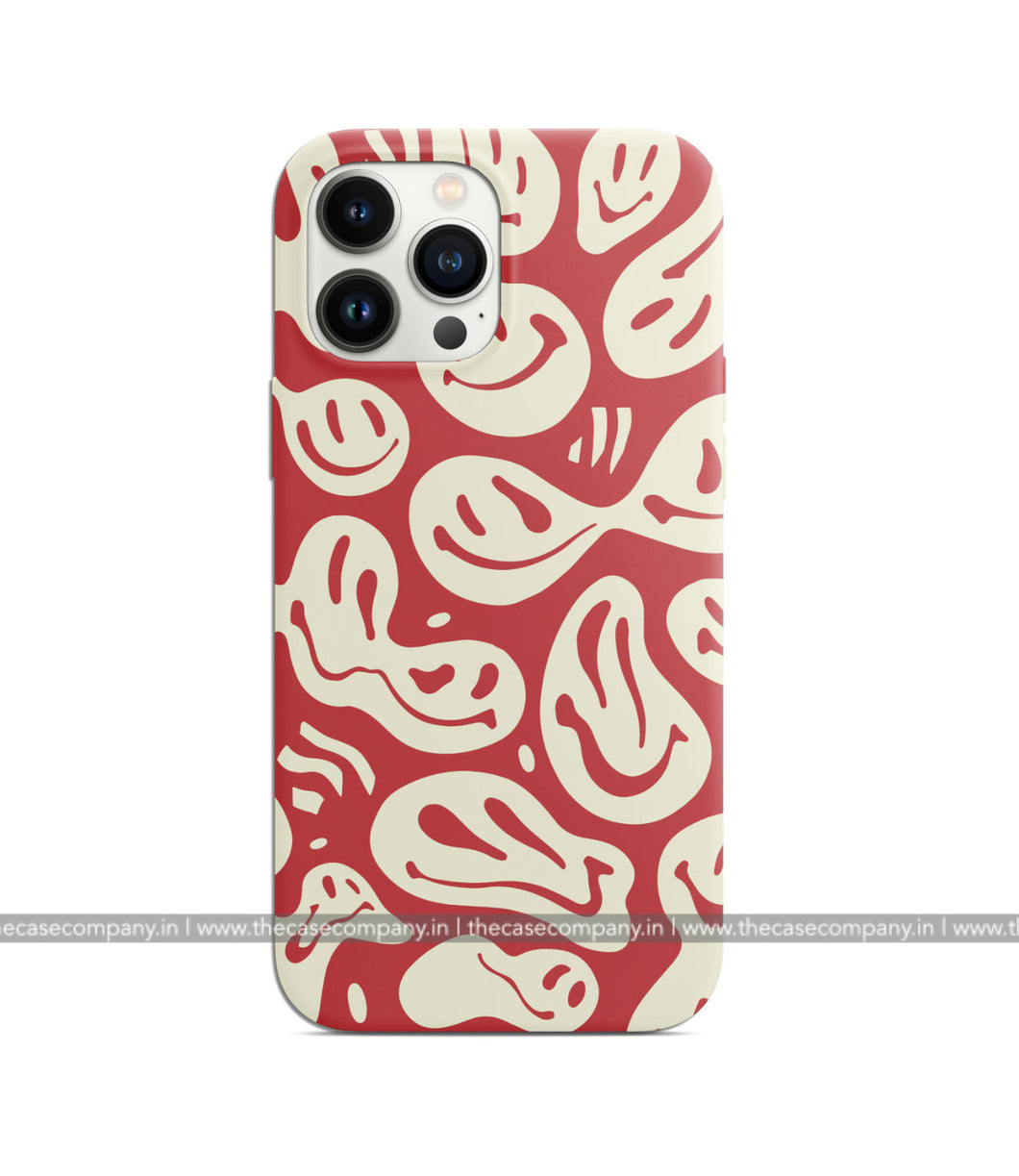 Smileyfy Red/Cream Phone Case