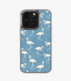 Tropical Flamingo Print Silicone Case