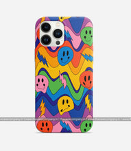 Load image into Gallery viewer, Wavy Colorful Smiley Phone Case
