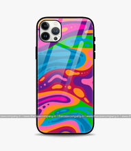 Load image into Gallery viewer, Wavy Multicolored Groovy Glass Case
