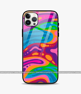 Wavy Multicolored Groovy Glass Case