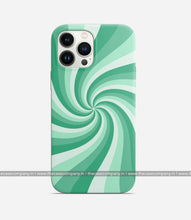Load image into Gallery viewer, Y2K Minty Fresh Spiraling Phone Case
