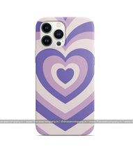 Load image into Gallery viewer, Y2K Pastel Purple Retro Hearts Phone Case
