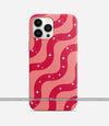 Y2K Red/Pink Retro Swirl Phone Case
