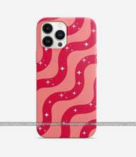 Load image into Gallery viewer, Y2K Red/Pink Retro Swirl Phone Case
