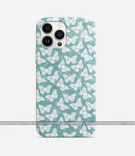 Load image into Gallery viewer, Y2K Tie Dye Turquoise Butterfly Phone Case
