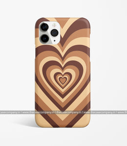 Y2k Choco Brown Heart Case
