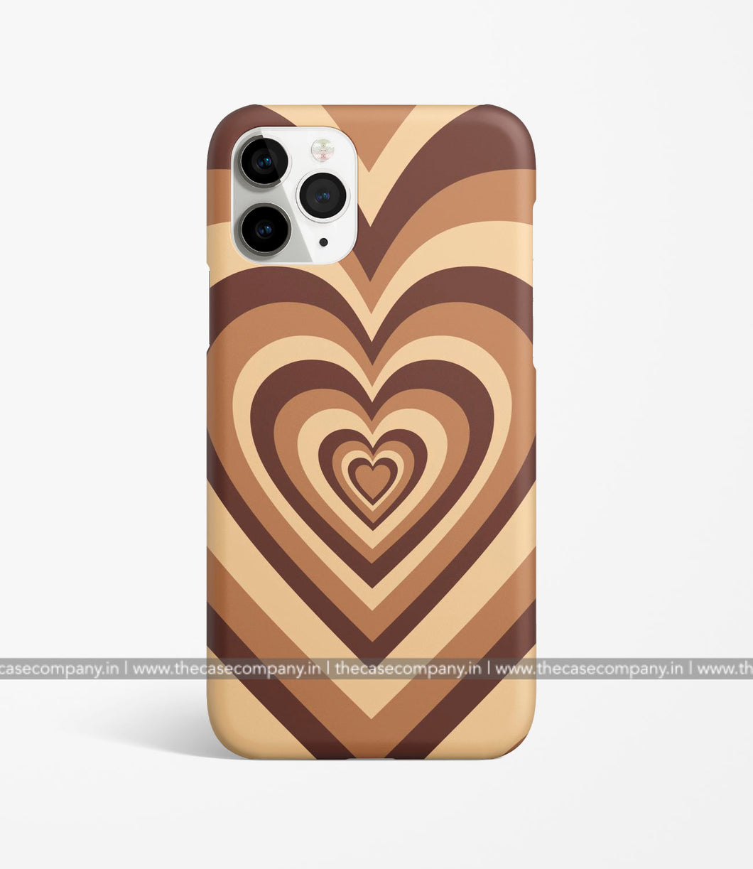 Y2k Choco Brown Heart Case