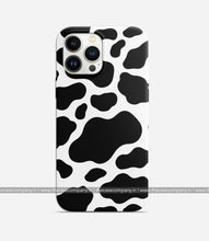 Load image into Gallery viewer, Y2k Cow Print Matte Case - BLACK

