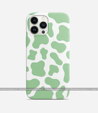 Load image into Gallery viewer, Y2k Cow Print Matte Case - GREEN
