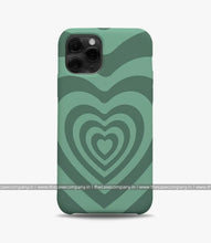 Load image into Gallery viewer, Y2K Green Heart Phone Case
