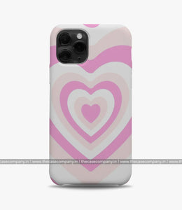 Y2K White Pink Hearts Case