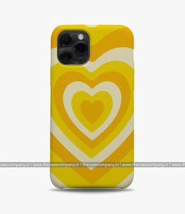 Y2K Yellow Hearts Phone Case