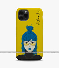 Load image into Gallery viewer, Yellow Girl Custom Name Phone Case

