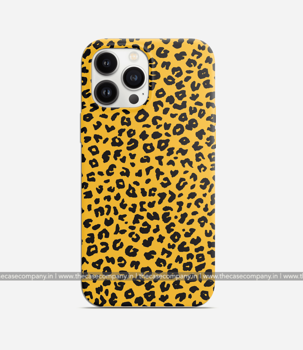 Yellow Leopard Print Phone Case
