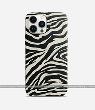 Load image into Gallery viewer, Zebra Black/Almond Phone Case

