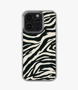 Zebra Black/Almond Silicone Case