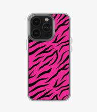 Load image into Gallery viewer, Zebra Pink/Black Silicone Case
