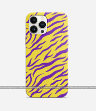 Load image into Gallery viewer, Zebra Purple/Yellow Phone Case
