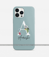 Personalized Floral Phone Case - Shadow Green