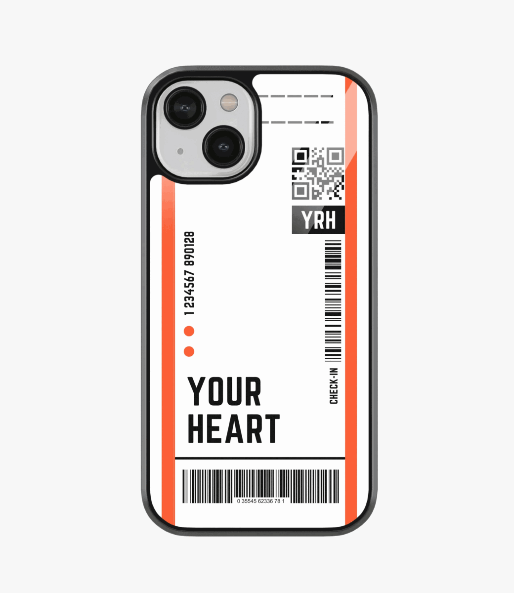 Mini Boarding Pass Glass Case by The Case Company