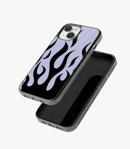 Black/Grey Flame Glass Case