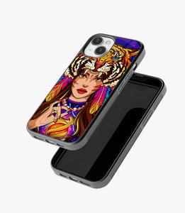 Indian Goddess Glass Case