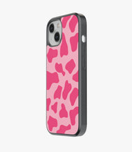 Load image into Gallery viewer, Y2k Pink Cow Print Glass Case
