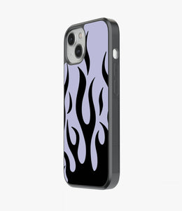 Black/Grey Flame Glass Case