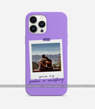 Load image into Gallery viewer, Customizable Polaroid Photo Matte Case - Bright Lavender
