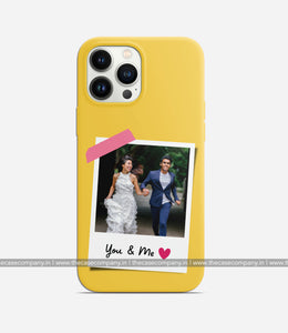 Personalized Polaroid Photo You & Me Case - Sunglow