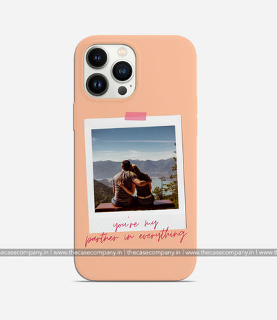 Customizable Polaroid Photo Matte Case - Peach