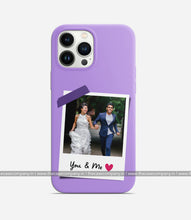 Load image into Gallery viewer, Personalized Polaroid Photo You &amp; Me Case - Lavender
