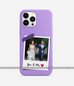 Personalized Polaroid Photo You & Me Case - Lavender