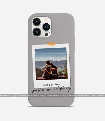 Customizable Polaroid Photo Matte Case - Light Grey