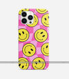 Checkered Smiley Phone Case