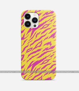 Zebra Pink/Yellow Phone Case